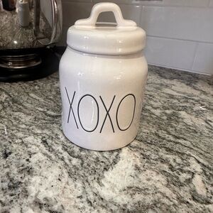 White Ceramic Kitchen Canister
